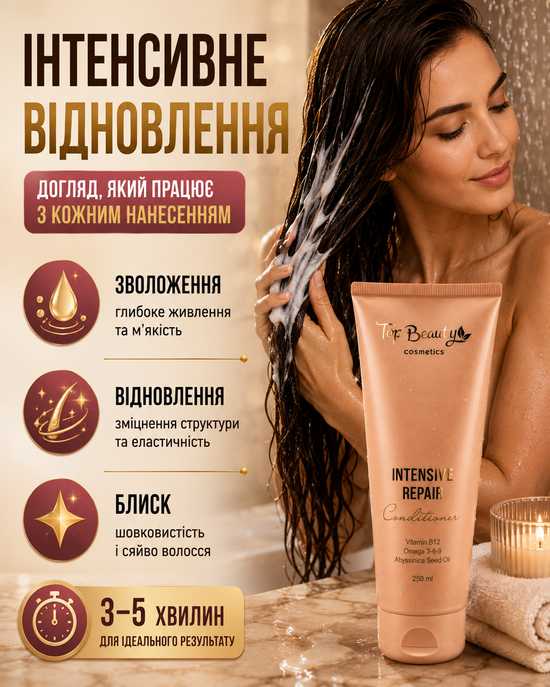 М’яке, гладке та блискуче волосся з INTENSIVE REPAIR — фото 2
