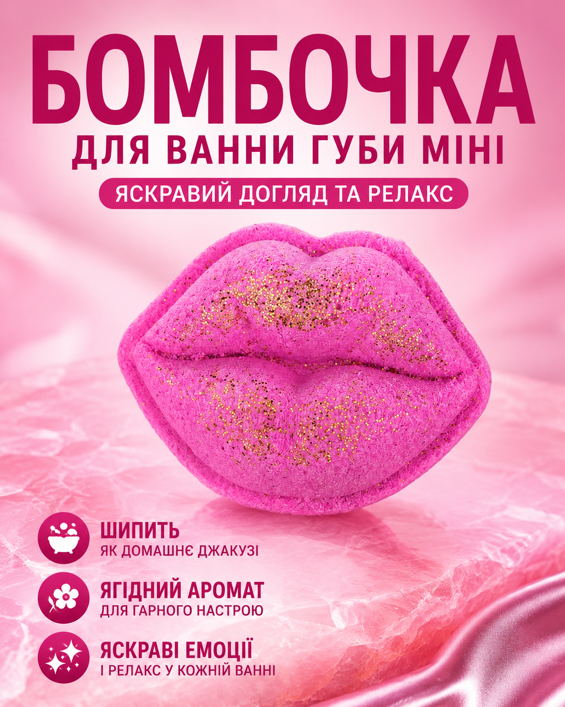 Бомбочка-гейзер для ванни «Губи Міні» 25 г — фото 3