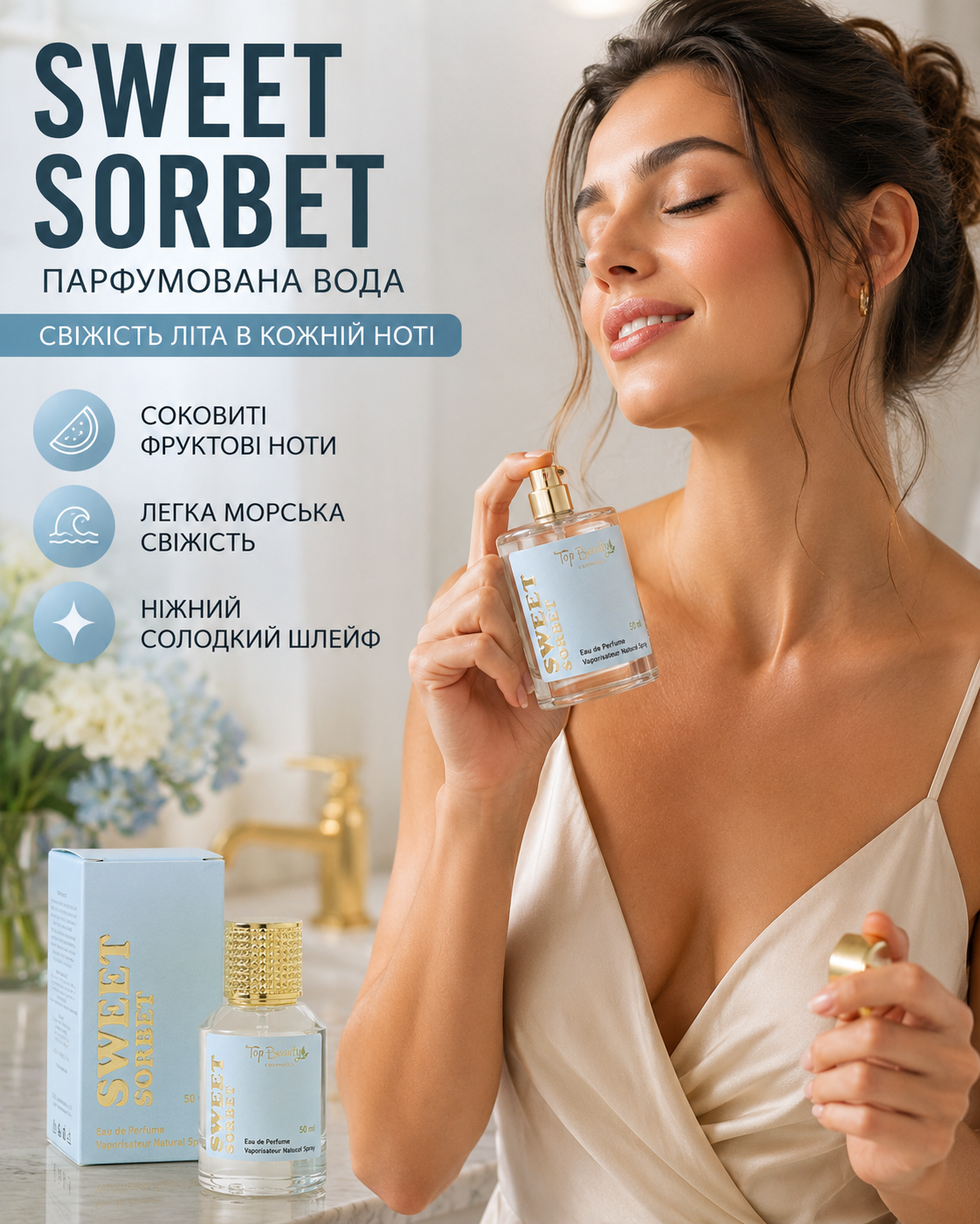 Парфумована вода Sweet Sorbet, 50 мл — фото 2