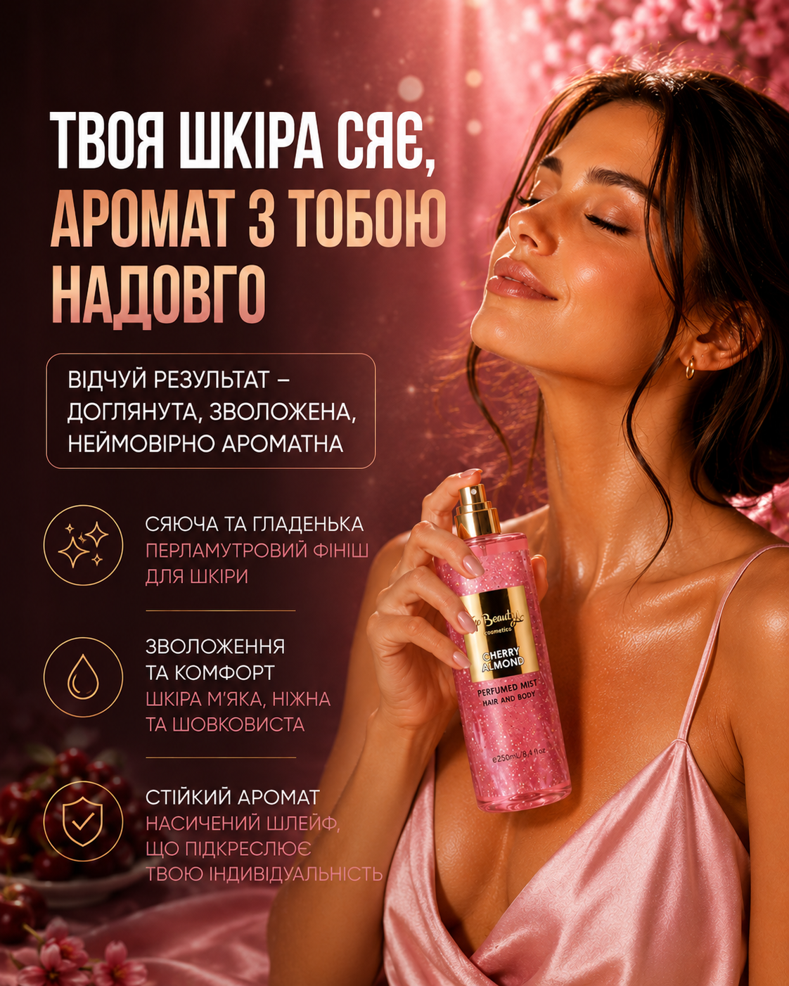 Міст для тіла Cherry Almond, 250 мл