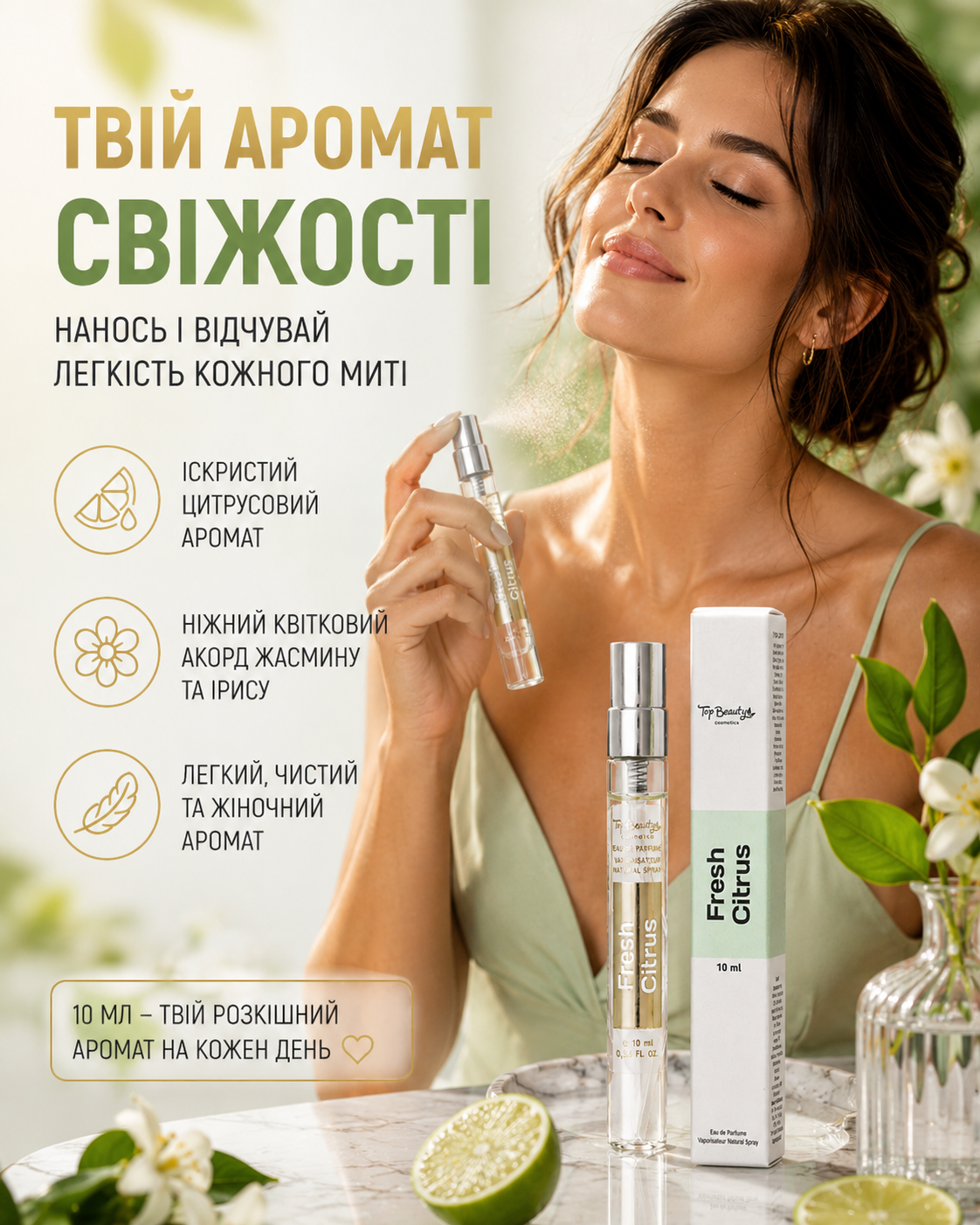 Парфумована вода Fresh Citrus, 10 мл