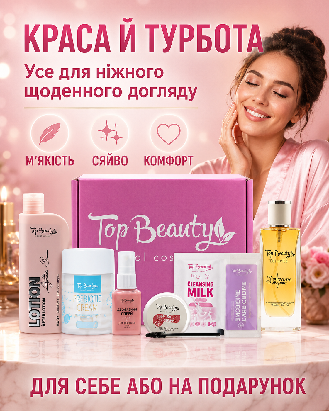 Lady Box 7 — догляд, аромат і мерехтливе сяйво в одному наборі