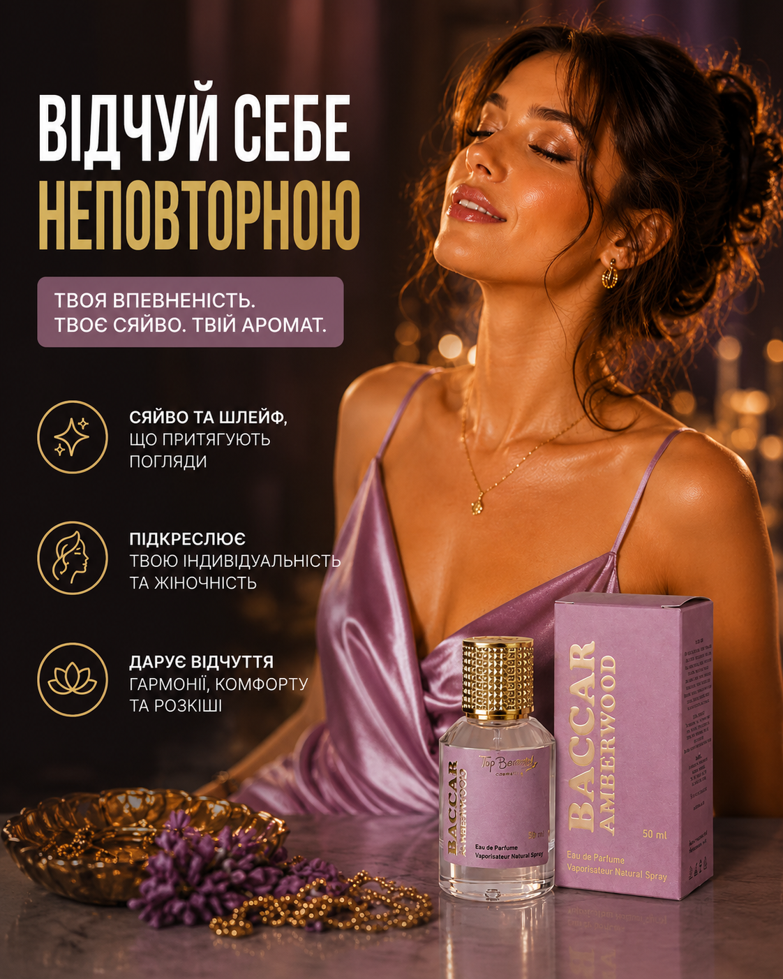 Парфумована вода Baccar Amberwood, 50 мл