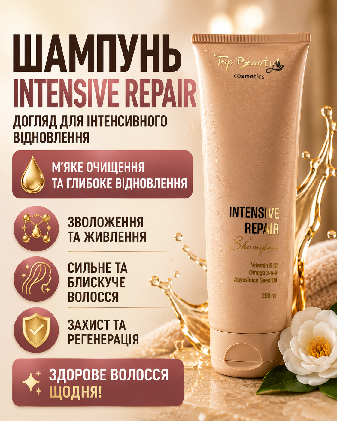 Чисте, м’яке та блискуче волосся з INTENSIVE REPAIR — фото 2