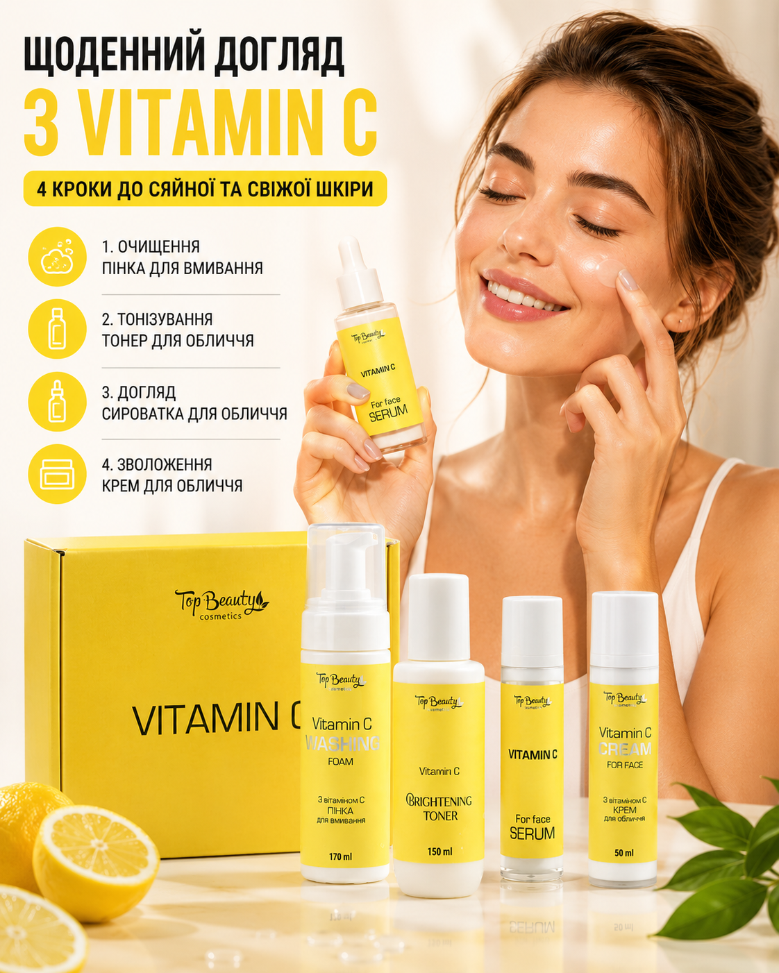 Бокс подарунковий Vitamin C 4 товари в коробці — фото 2