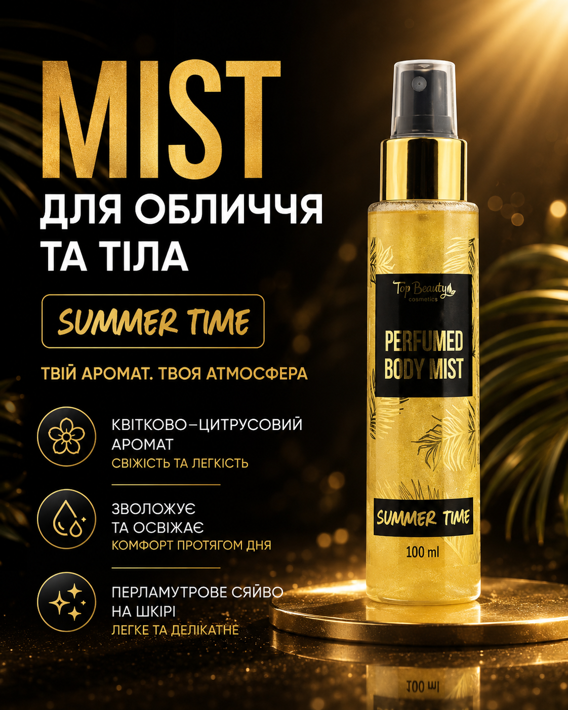 Міст для обличчя та тіла Summer Time, 100 мл — фото 3