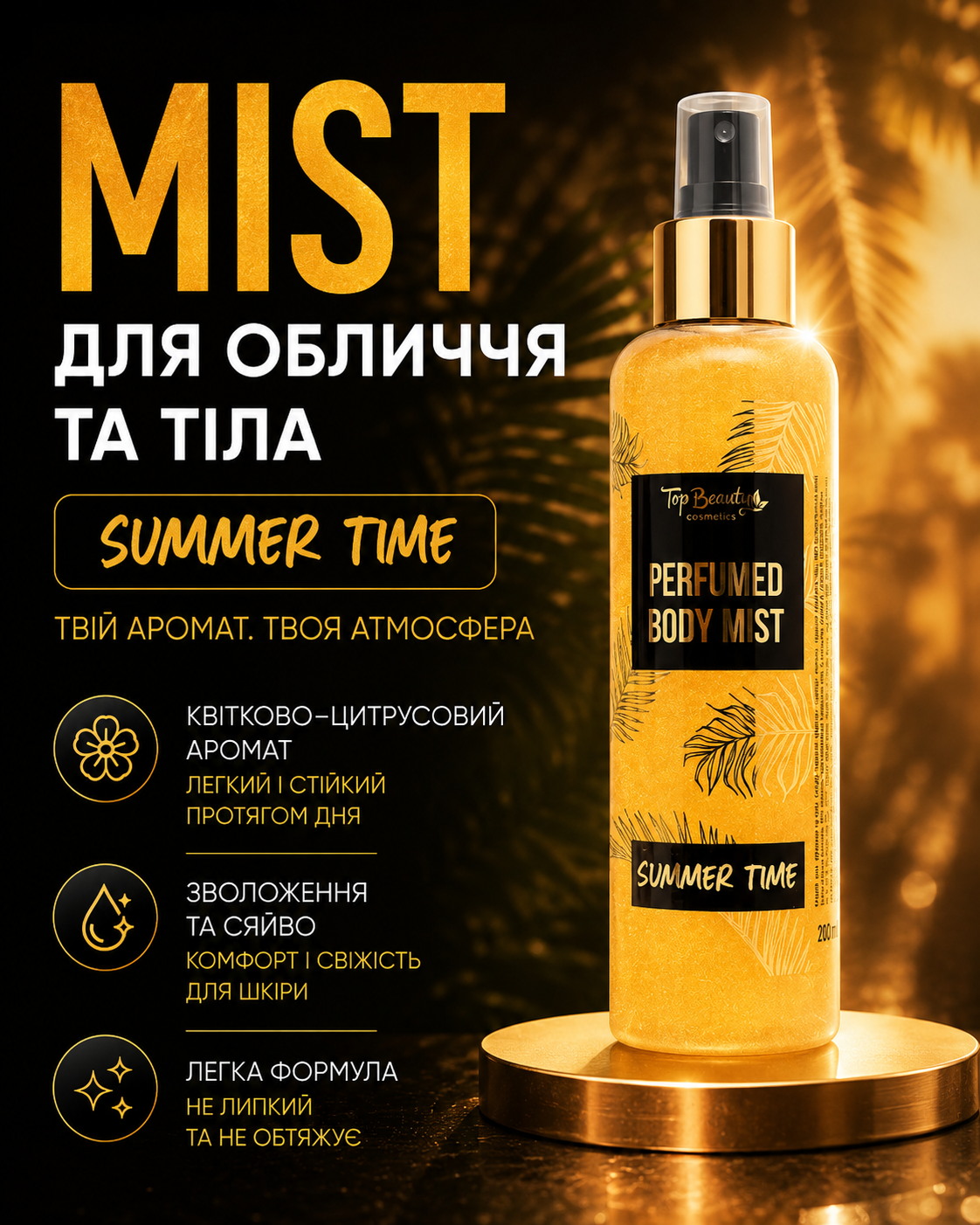 Міст для обличчя та тіла Summer Time, 200 мл — фото 3