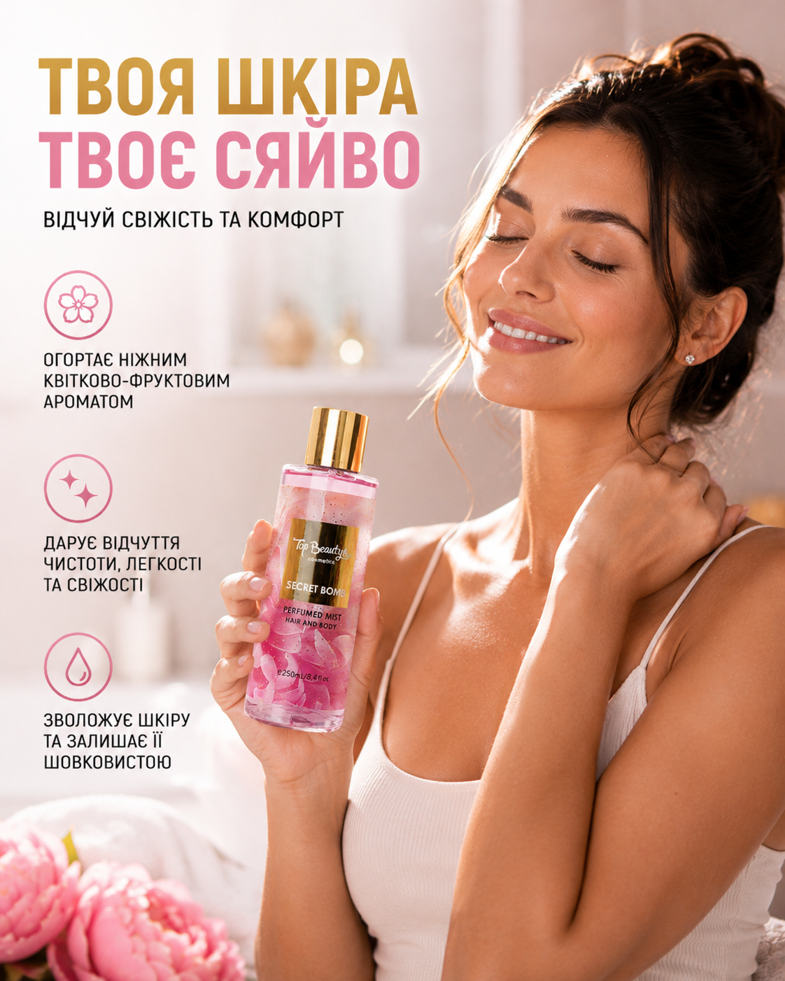Міст для тіла Secret Bomb, 250 мл