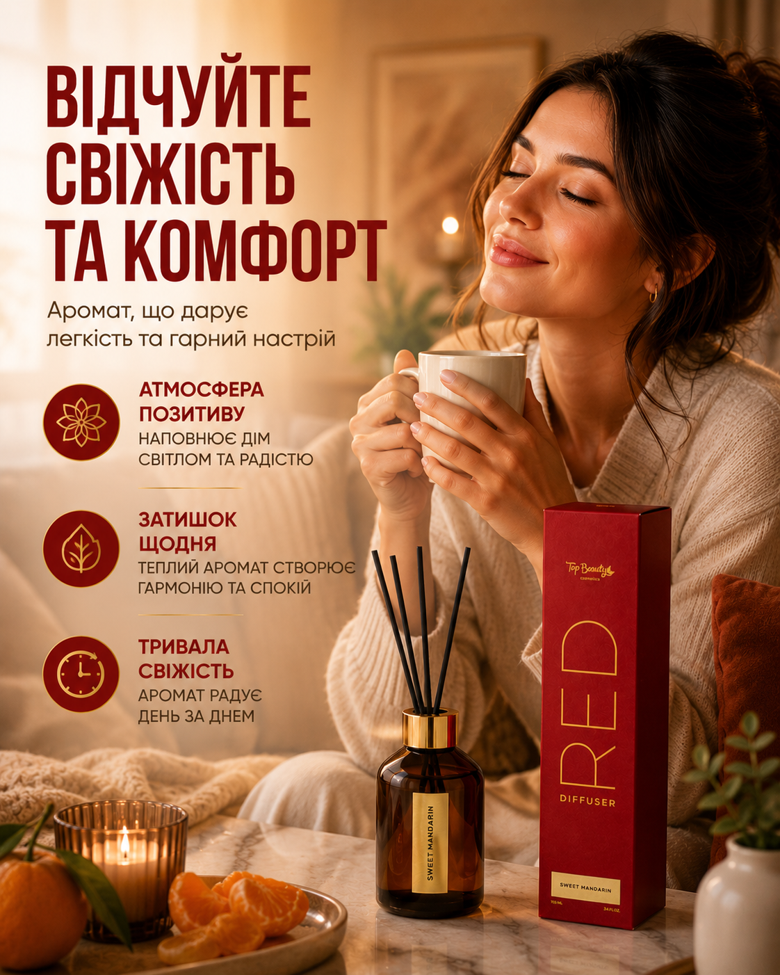 Аромат для дому Sweet Mandarin, 100 мл