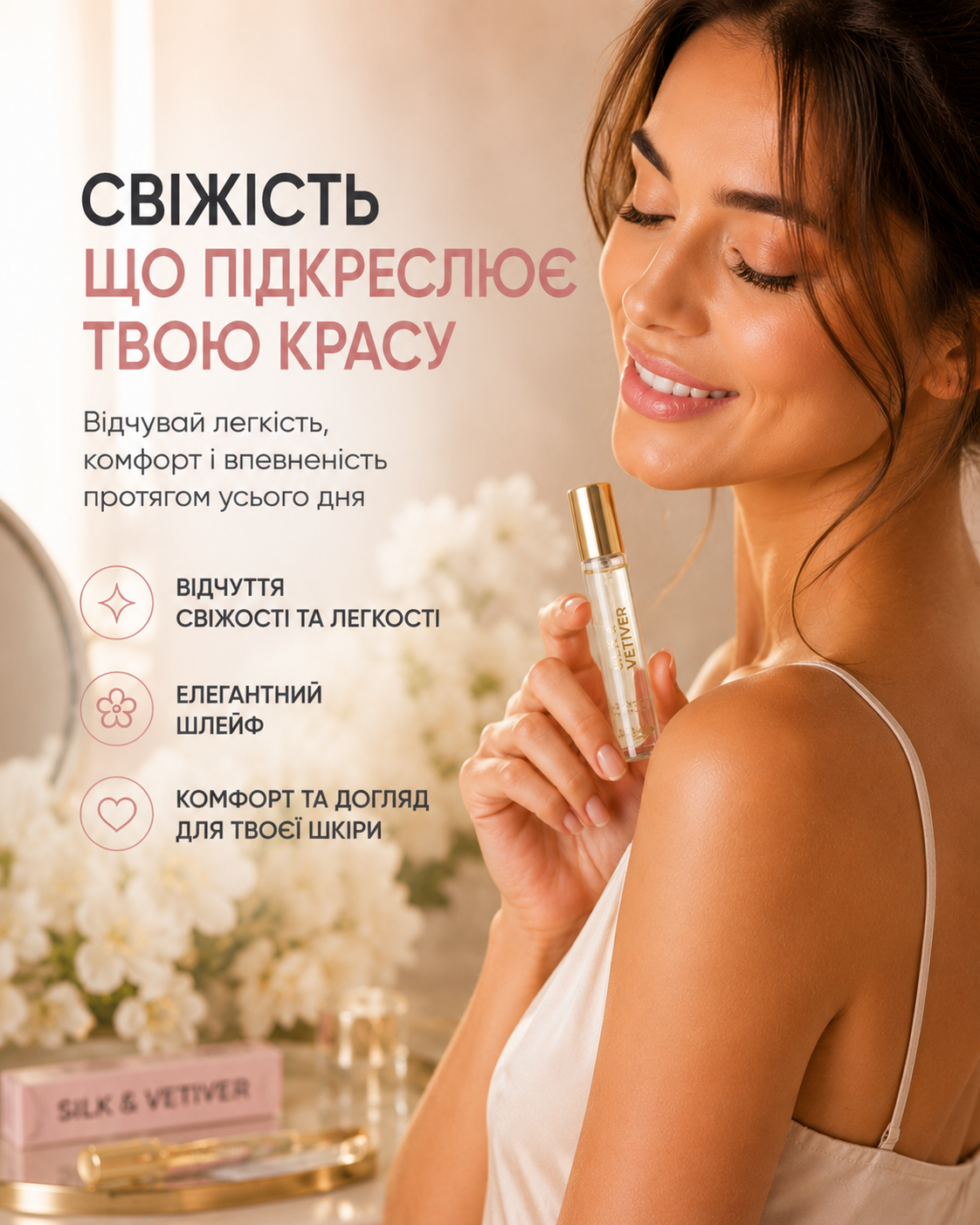 Парфумована вода Silk & Vetiver, 10 мл